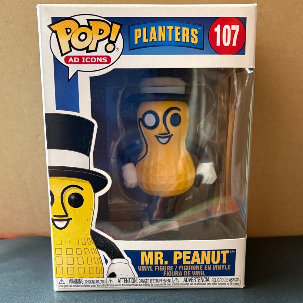 🥜 Funko Pop Ad Icons Mr. Peanut with Black Hat 🥜